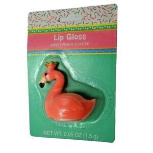 Royal Pink Flamingo Sweet Peach Scented Lip Gloss